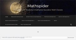 Desktop Screenshot of mathspider.org